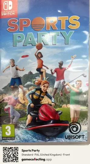 Sports Party Nintendo Switch, United Kingdom box front