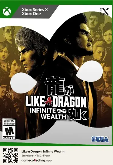 Like a Dragon: Infinite Wealth Xbox Series X, NTSC box front