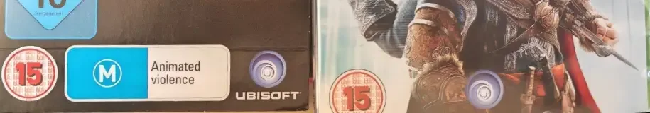 Assassin's Creed: Revelations, the USK square on its front