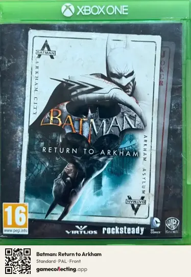 Batman: Return to Arkham Xbox One, PAL box front
