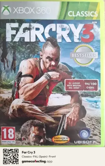 Far Cry 3 Xbox 360, Spain box front