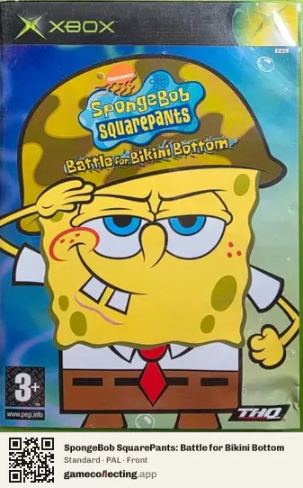 SpongeBob SquarePants: Battle for Bikini Bottom Xbox, PAL box front