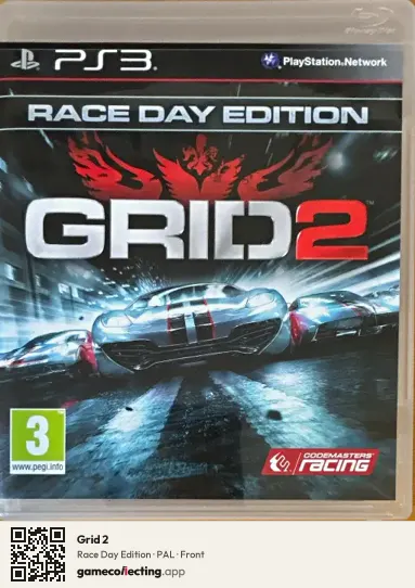 Grid 2 PlayStation 3, PAL box front