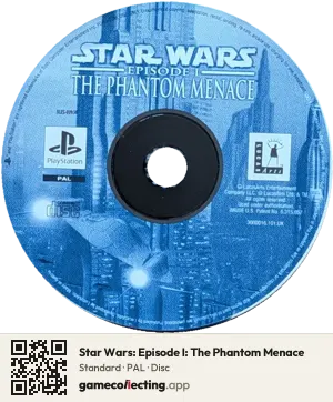 Star Wars: Episode I: The Phantom Menace PlayStation, PAL disc