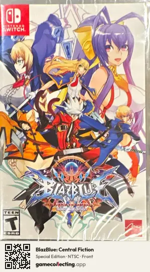 BlazBlue: Central Fiction Nintendo Switch, NTSC box front