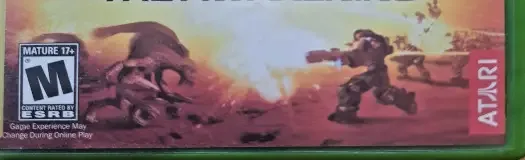 Unreal II: The Awakening, the ESRB box on its front