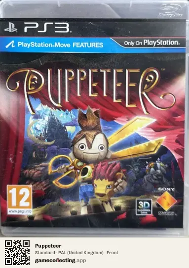 Puppeteer PlayStation 3, United Kingdom box front
