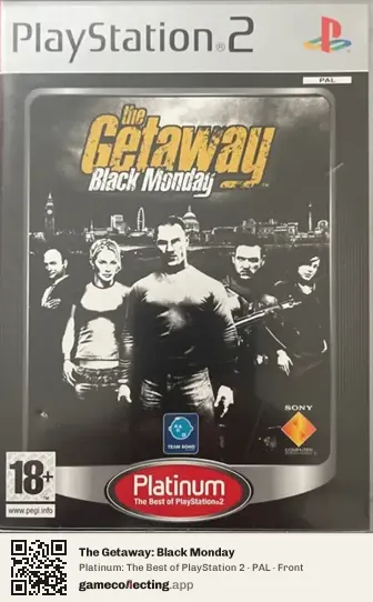 The Getaway: Black Monday PlayStation 2, PAL box front