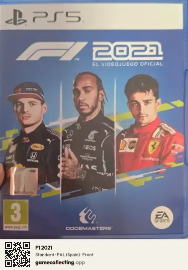 F1 2021 PlayStation 5, Spain box front