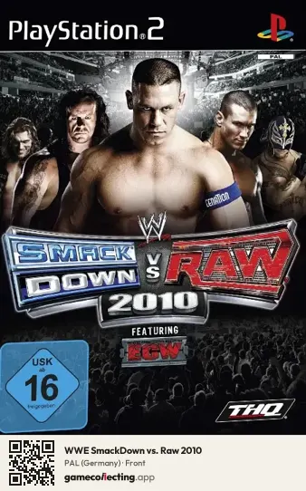 WWE SmackDown vs. Raw 2010 PlayStation 2, Germany box front