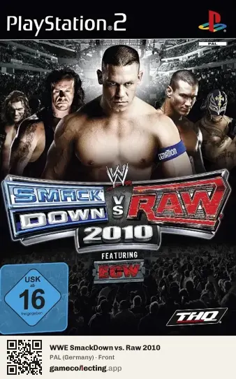 WWE SmackDown vs. Raw 2010 PlayStation 2, Germany box front