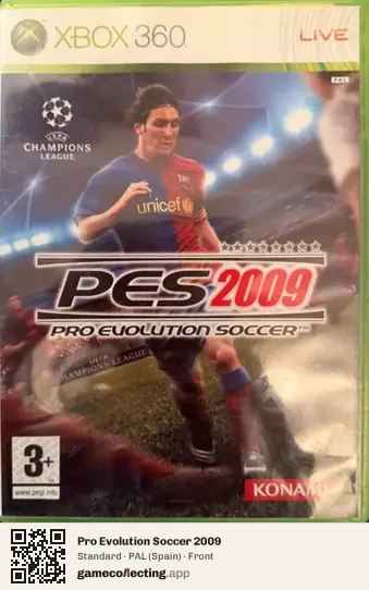 Pro Evolution Soccer 2009 Xbox 360, Spain box front