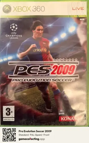 Pro Evolution Soccer 2009 Xbox 360, Spain box front