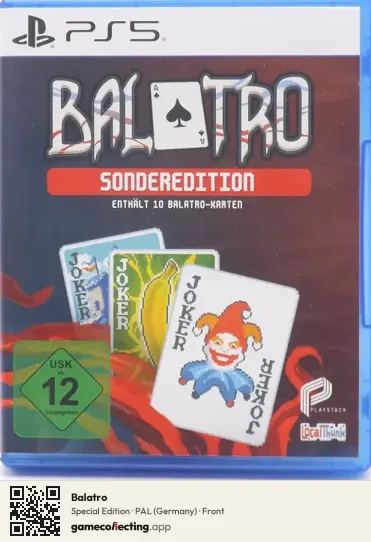 Balatro PlayStation 5, Germany box front