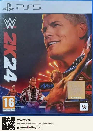 WWE 2K24 PlayStation 5, Europe box front