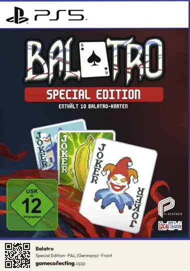 Balatro PlayStation 5, Germany box front