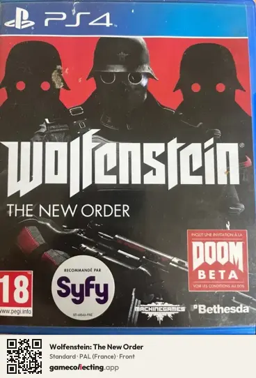 Wolfenstein: The New Order PlayStation 4, France box front