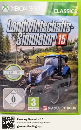 Farming Simulator 15 Xbox 360, Germany box front