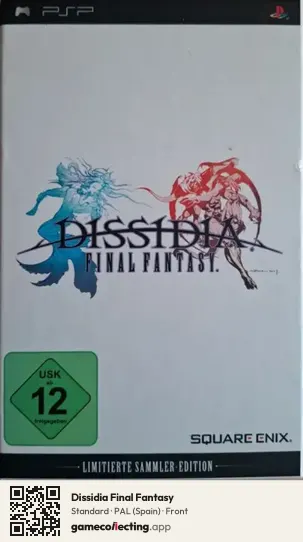 Dissidia Final Fantasy PlayStation Portable, Spain box front