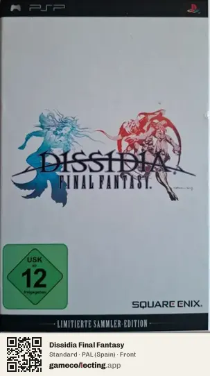 Dissidia Final Fantasy PlayStation Portable, Spain box front