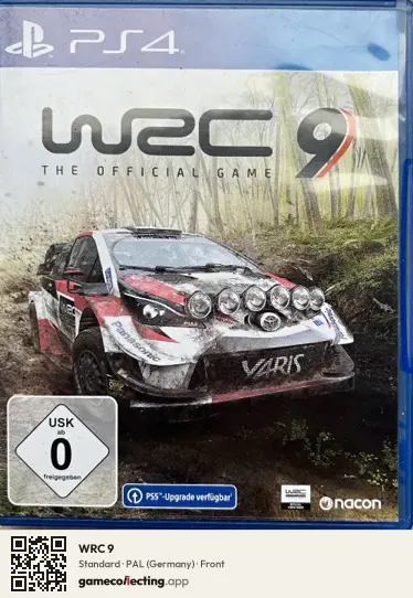 WRC 9 PlayStation 4, Germany box front