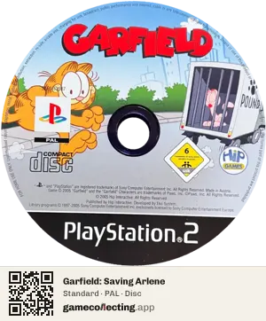 Garfield: Saving Arlene PlayStation 2, PAL disc