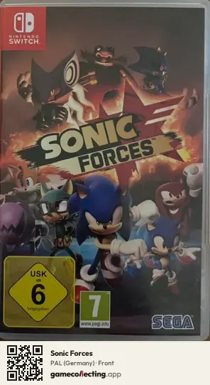 Sonic Forces Nintendo Switch, Germany box front