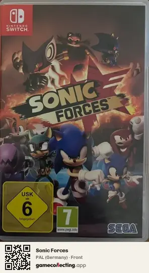 Sonic Forces Nintendo Switch, Germany box front