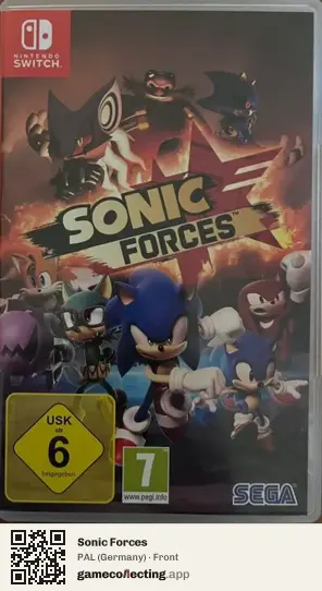 Sonic Forces Nintendo Switch, Germany box front
