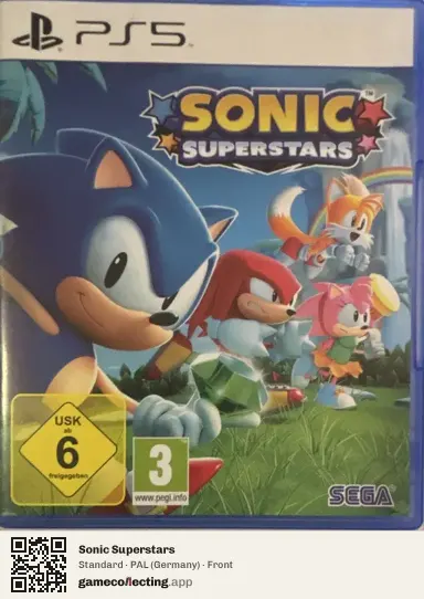 Sonic Superstars PlayStation 5, Germany box front
