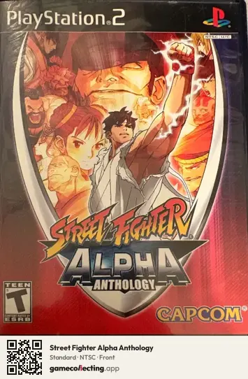 Street Fighter Alpha Anthology PlayStation 2, NTSC box front
