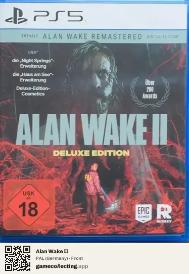 Alan Wake II PlayStation 5, Germany box front
