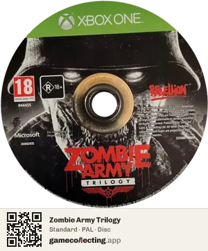 Zombie Army Trilogy Xbox One, PAL disc