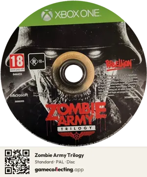 Zombie Army Trilogy Xbox One, PAL disc