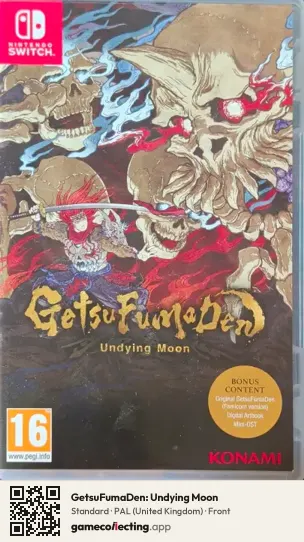 GetsuFumaDen: Undying Moon Nintendo Switch, United Kingdom box front