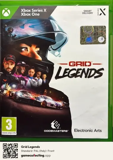 Grid Legends Xbox Series X, Italy box front