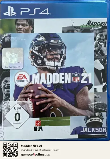 Madden NFL 21 PlayStation 4, Australia box front