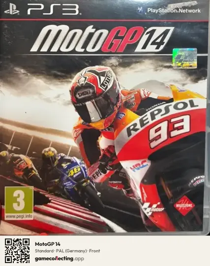MotoGP 14 PlayStation 3, Germany box front