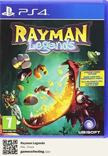 Rayman Legends PlayStation 4, PAL box front