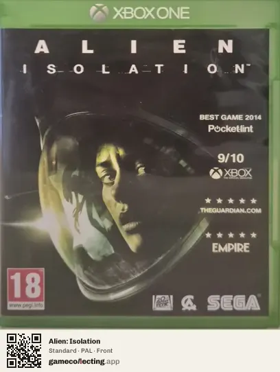 Alien: Isolation Xbox One, PAL box front