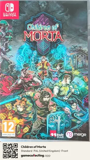 Children of Morta Nintendo Switch, United Kingdom box front