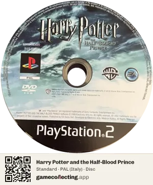 Harry Potter and the Half-Blood Prince PlayStation 2, PAL disc