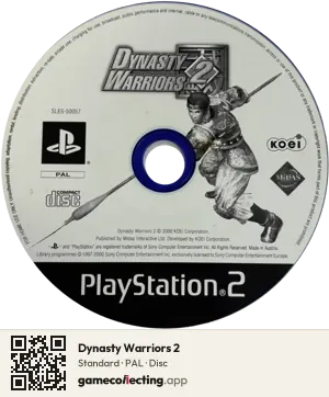 Dynasty Warriors 2 PlayStation 2, PAL disc