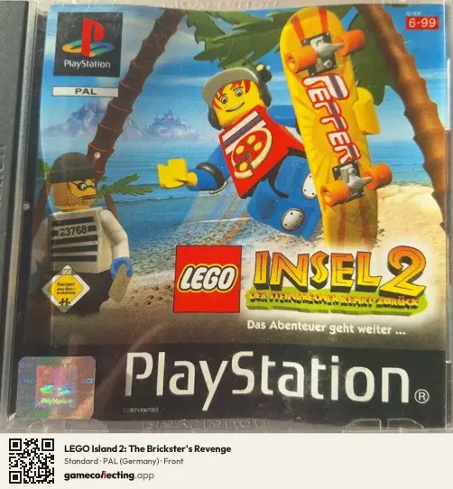 LEGO Island 2: The Brickster's Revenge PlayStation, Germany box front