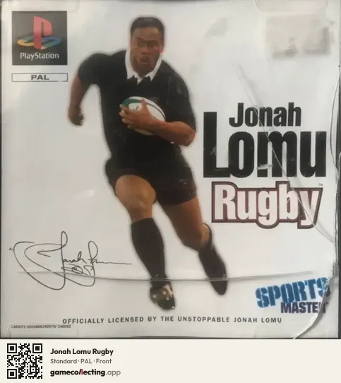 Jonah Lomu Rugby PlayStation, PAL box front