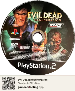 Evil Dead: Regeneration PlayStation 2, PAL disc