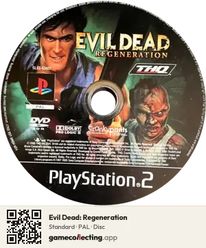 Evil Dead: Regeneration PlayStation 2, PAL disc