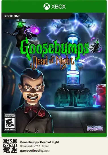 Goosebumps: Dead of Night Xbox One, NTSC box front