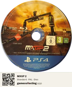 MXGP 2 PlayStation 4, PAL disc