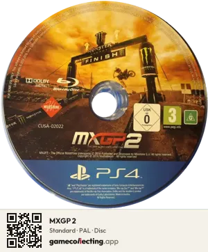 MXGP 2 PlayStation 4, PAL disc
